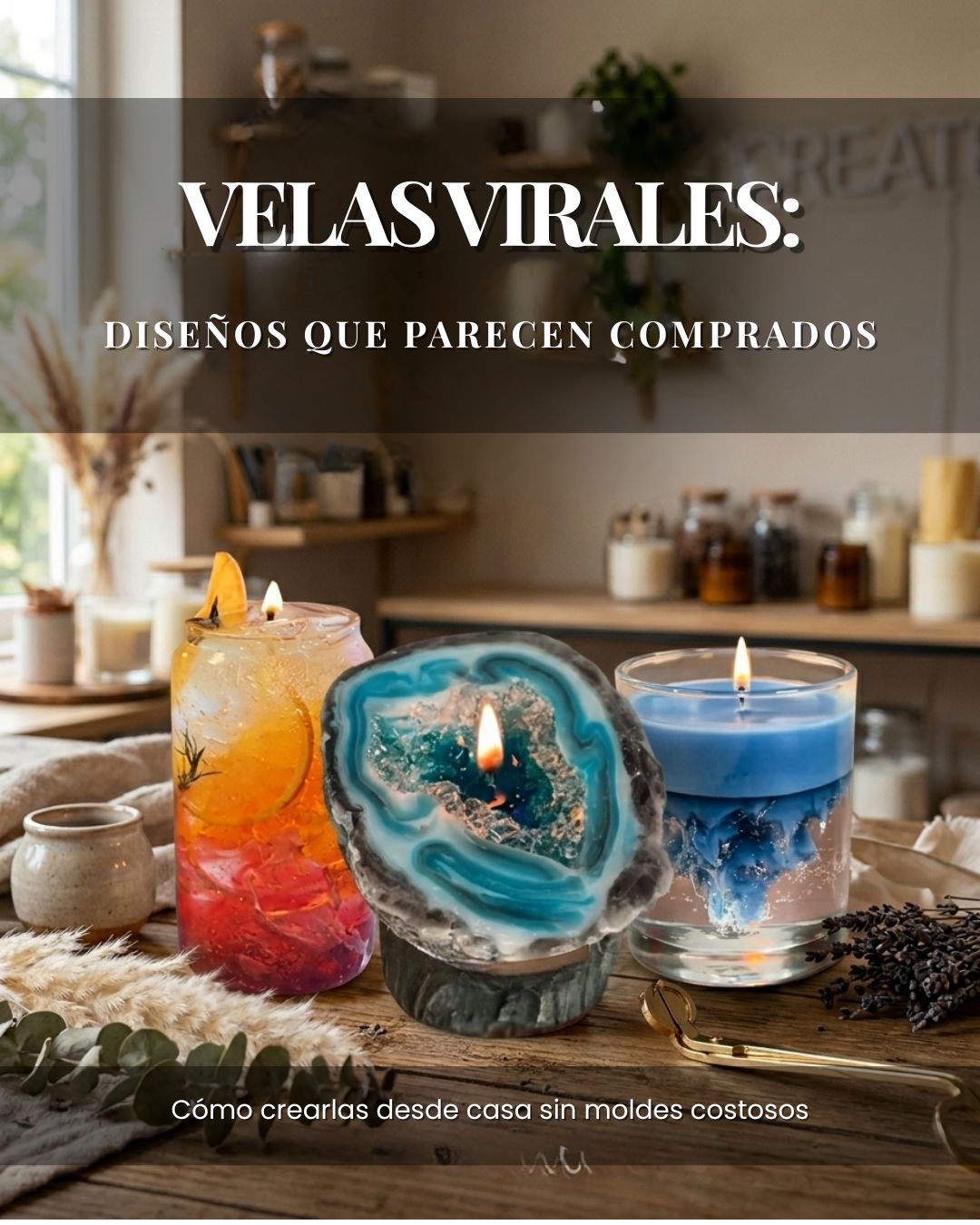 VELAS VIRALES: DISEÑOS QUE PARECEN COMPRADOS